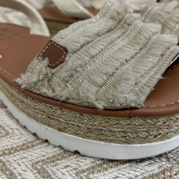 POPA Rosario Flecos Rafia Platform Sandals - Picture 3 of 12